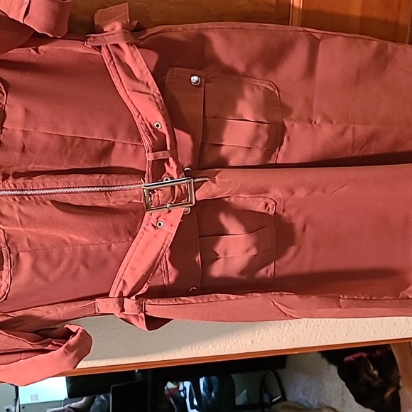 WOMANS MG COLLECTION NEW YORK PARIS DRESS CINNAMON COLOR  SIZE 10 - Picture 4 of 9